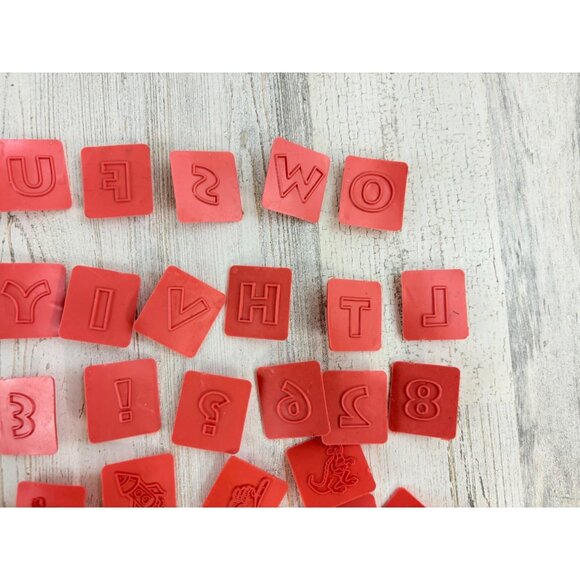 1990s Vintage Crayola Stamps-A-Lot Rubber Ink Stamp Lot 80+ Pcs - Picture 5 of 10